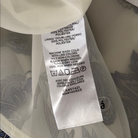 LOFT‎ Women's Blue Floral Top Sz XXL - Picture 9 of 13